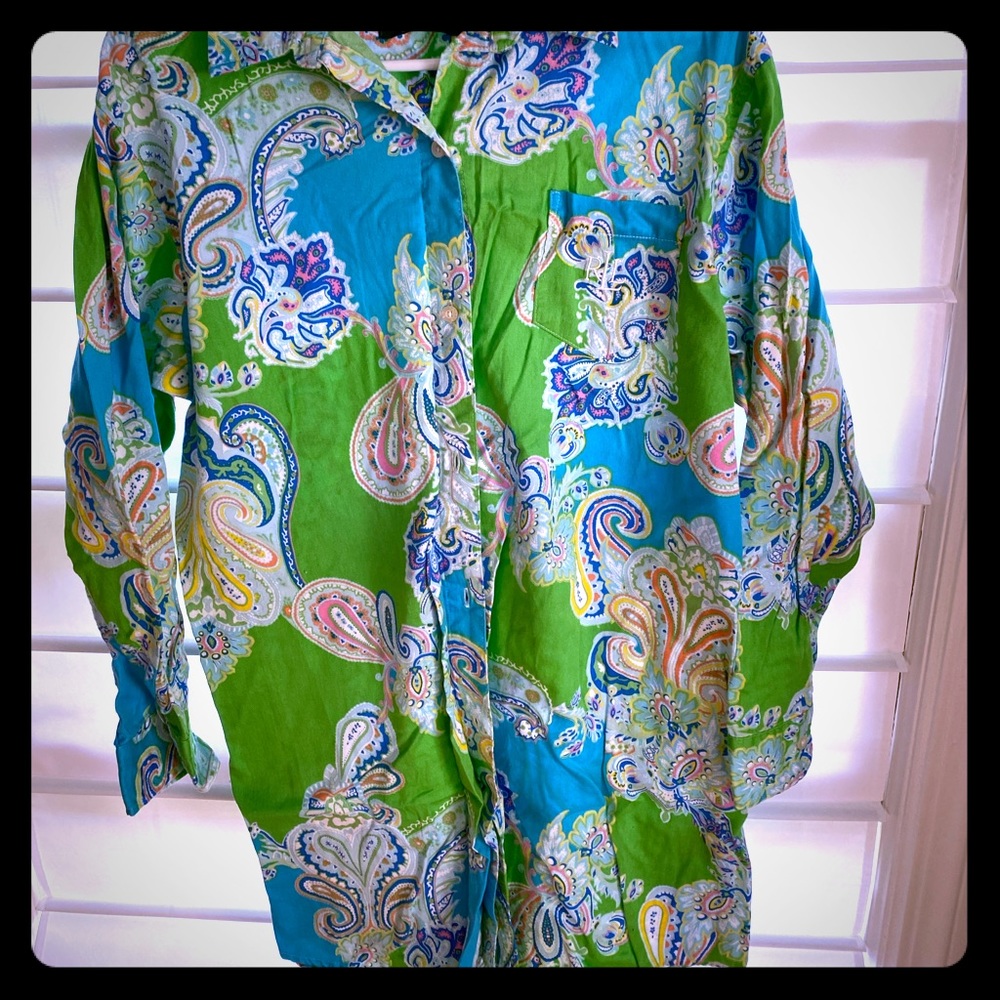 Ralph Lauren Button Down Pajama Dress